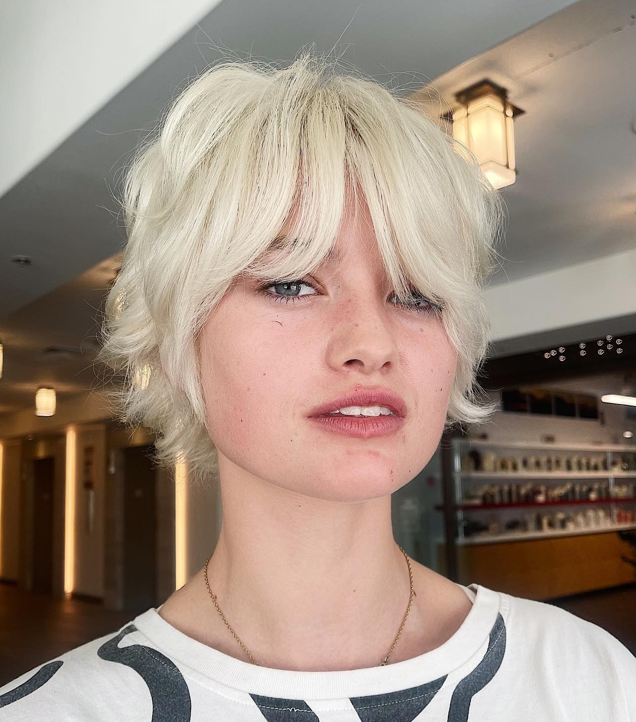 Layered Pixie Bob for Square Face